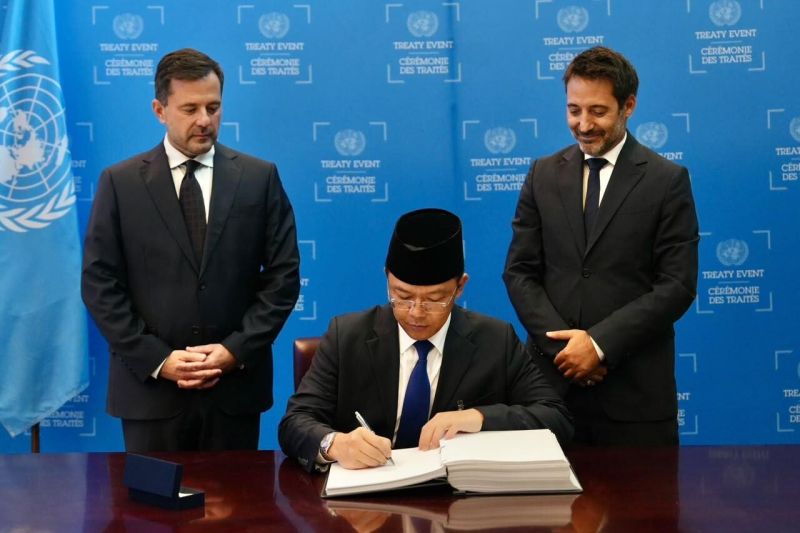 RI tandatangani Konvensi Siber pertama PBB