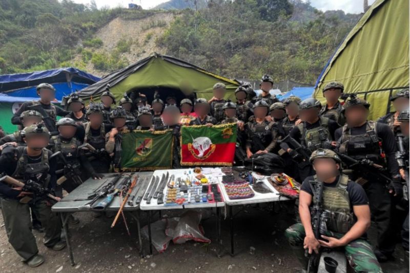 Koops TNI Habema amankan senpi dan peralatan milik KKB Intan Jaya