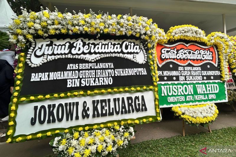 Jokowi kirim karangan bunga ke rumah duka Guruh Soekarnoputra