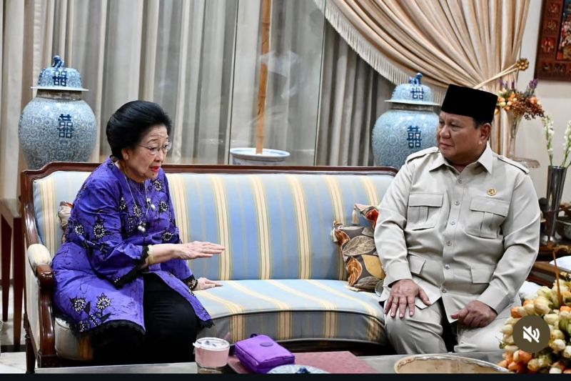 Prabowo takziah ke kediaman Megawati atas wafatnya Guruh Soekarnoputra
