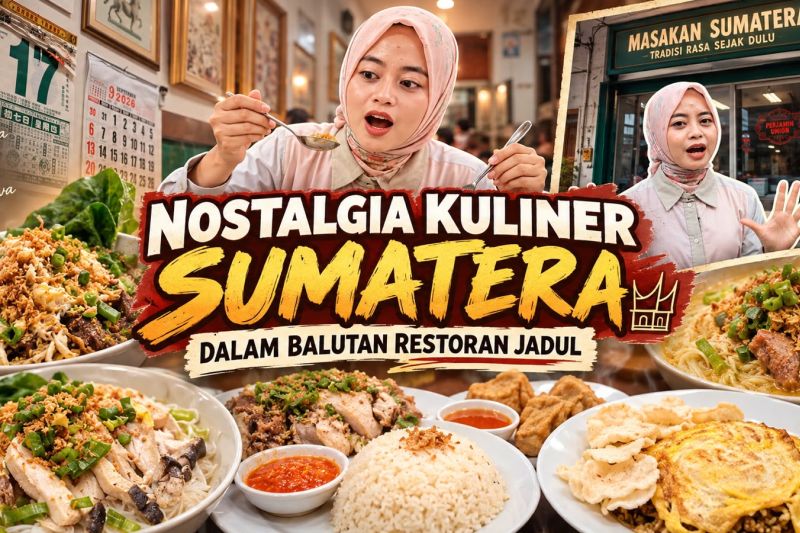 Nostalgia kuliner Sumatera dalam balutan restoran jadul