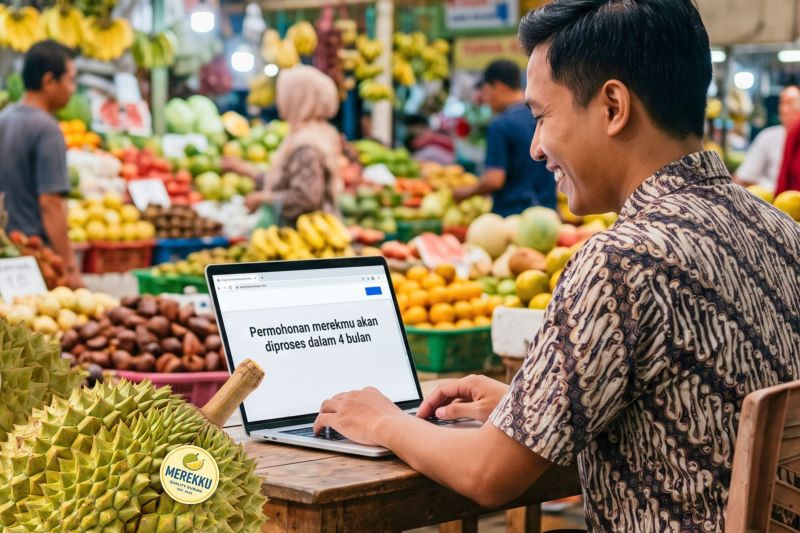 Permohonan merek dan desain industri rampung 4 bulan mulai 1 Oktober