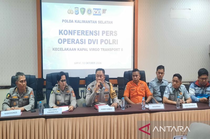 DVI Polda Kalsel sampaikan identitas 12 korban Kapal Virgo