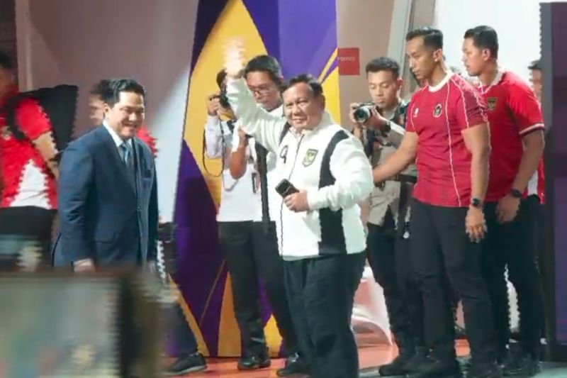 Prabowo saksikan final FIFA ASEAN Cup Indonesia vs Thailand di GBK