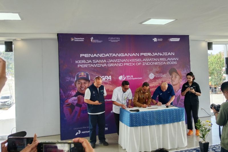 Ribuan pekerja ajang MotoGP Indonesia dilindungi BPJS ketenagakerjaan