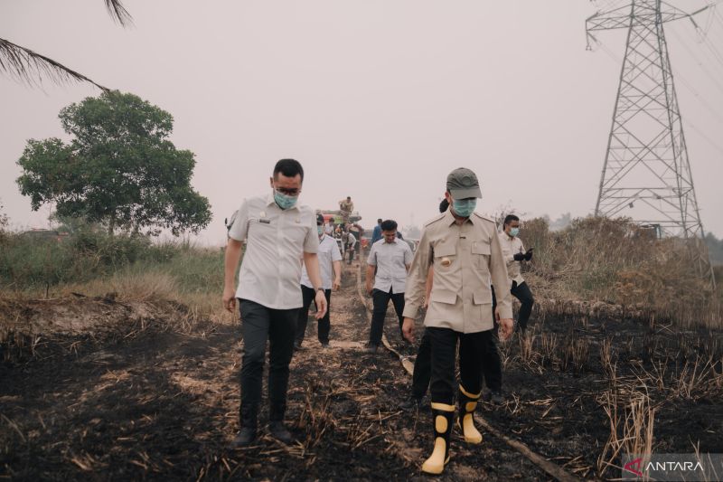 Asap pekat di Kota Palembang kiriman dari luar daerah
