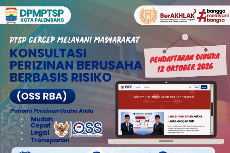 Kota Palembang hadirkan layanan perizinan lewat zoom