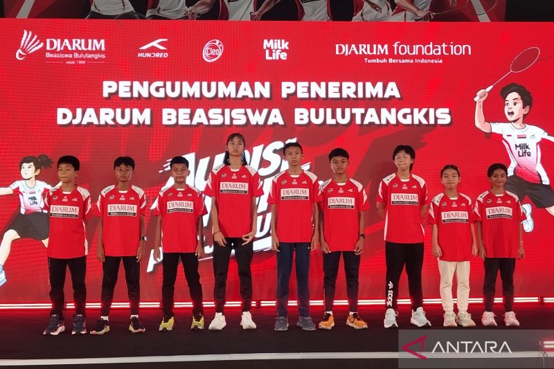 Sembilan atlet dari berbagai daerah raih Beasiswa Bulutangkis 2026