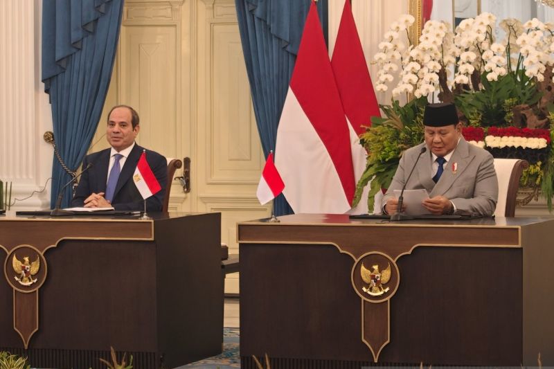 Prabowo-El-Sisi anjurkan deeskalasi konflik di Timur Tengah