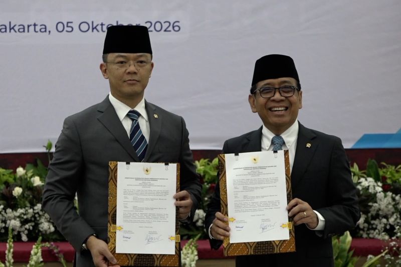 Sertijab sebagai Menko PMK, Sugiono siap perkuat koordinasi