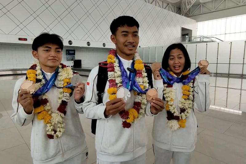 Kembali dari Asian Games, atlet sepak takraw Jateng disambut hangat