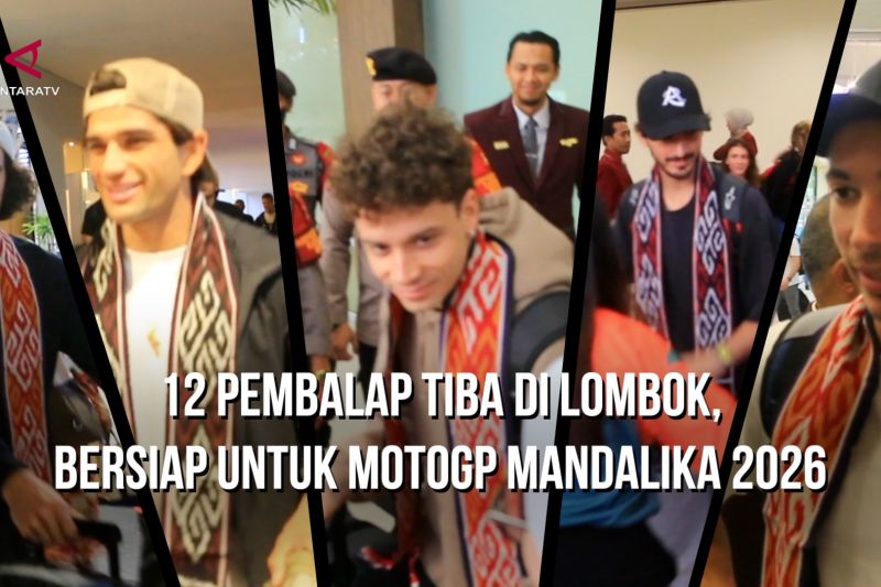 12 pembalap tiba di Lombok, bersiap untuk MotoGP Mandalika 2026