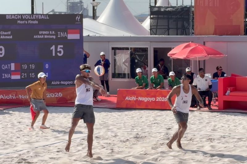 Voli pantai putra raih medali perak pada Asian Games Aichi-Nagoya 2026