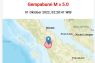 Tiga kali gempa berkekuatan di atas magnitudo 5.0 guncang Taput
