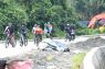 Zainal Paliwang Cek Pengerjaan Normalisasi Sungai Selor Sambil Bersepeda
