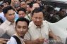 Prabowo ringkas pidato saat hadir di pesta masakan Bobon Santoso