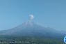 Gunung Semeru hari ini dua kali erupsi dengan visual letusan tidak teramati