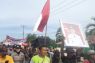 Warga Desa Penyangga TNWK demo minta stop konflik gajah dengan manusia