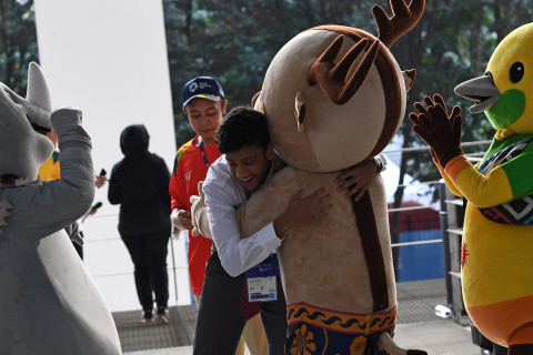 PERSIAPAN UPACARA PEMBUKAAN ASIAN GAMES