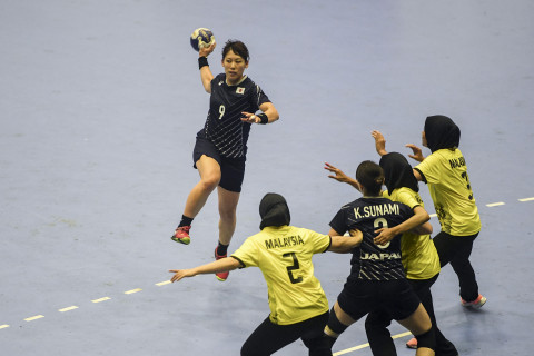 BOLA TANGAN PUTRI-JEPANG VS MALAYSIA