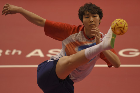 SEPAK TAKRAW PUTRI INDIA VS KOREA SELATAN