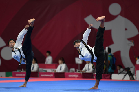 Tunggal Putra Indonesia VS Myanmar Taekwondo Poomsae