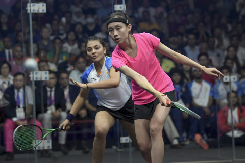 SQUASH BEREGU PUTRI FINAL INDIA VS HONG KONG