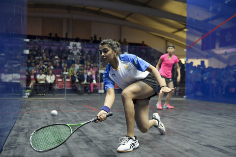 SQUASH BEREGU PUTRI FINAL INDIA VS HONG KONG