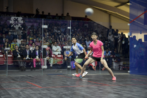 SQUASH BEREGU PUTRI FINAL INDIA VS HONG KONG