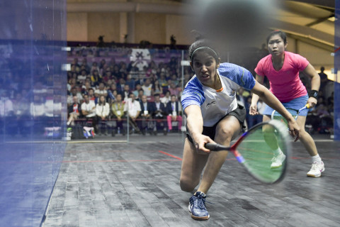 SQUASH BEREGU PUTRI FINAL INDIA VS HONG KONG