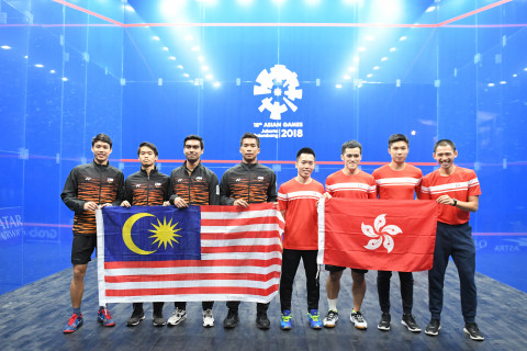 SQUASH BEREGU PUTRA FINAL HONG KONG VS MALAYSIA