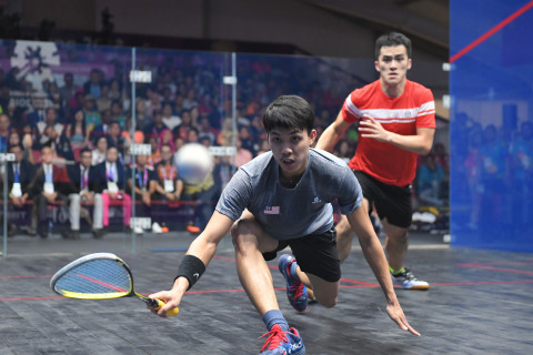 SQUASH BEREGU PUTRA FINAL HONG KONG VS MALAYSIA