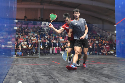 SQUASH BEREGU PUTRA FINAL HONG KONG VS MALAYSIA