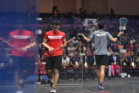 SQUASH BEREGU PUTRA FINAL HONG KONG VS MALAYSIA