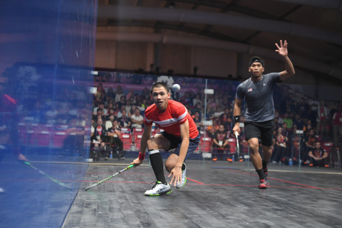 SQUASH BEREGU PUTRA FINAL HONG KONG VS MALAYSIA