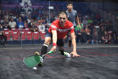 SQUASH BEREGU PUTRA FINAL HONG KONG VS MALAYSIA