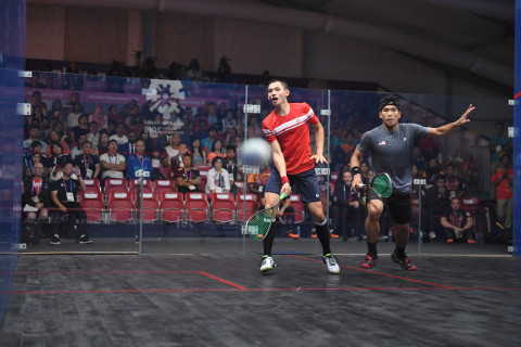 SQUASH BEREGU PUTRA FINAL HONG KONG VS MALAYSIA