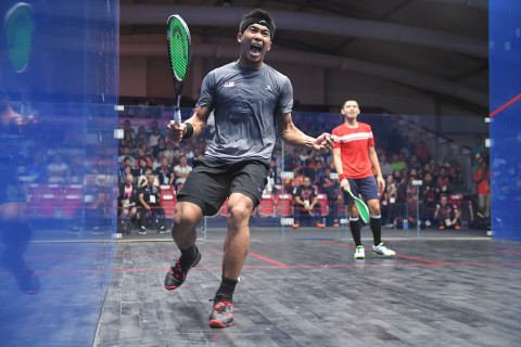 SQUASH BEREGU PUTRA FINAL HONG KONG VS MALAYSIA