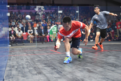 SQUASH BEREGU PUTRA FINAL HONG KONG VS MALAYSIA