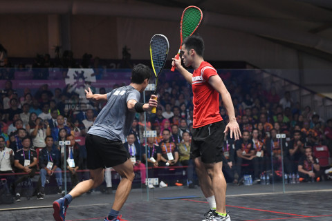 SQUASH BEREGU PUTRA FINAL HONG KONG VS MALAYSIA