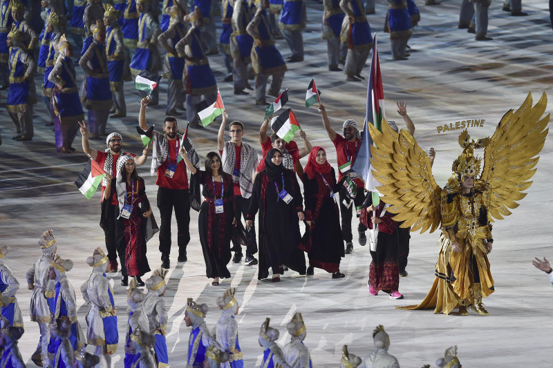 DEFILE KONTINGEN PALESTINA