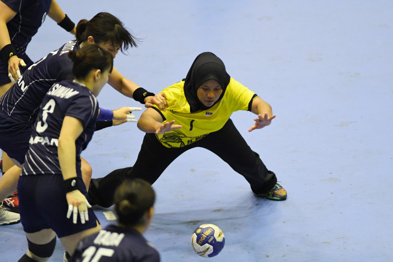 BOLA TANGAN PUTRI -JEPANG LAWAN MALAYSIA