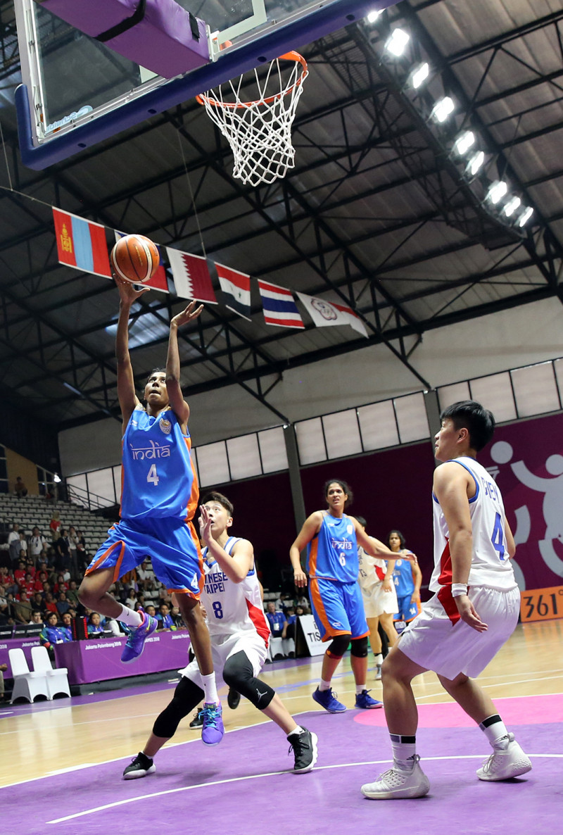 BASKET PUTRI - CHINESE TAIPEI VS INDIA