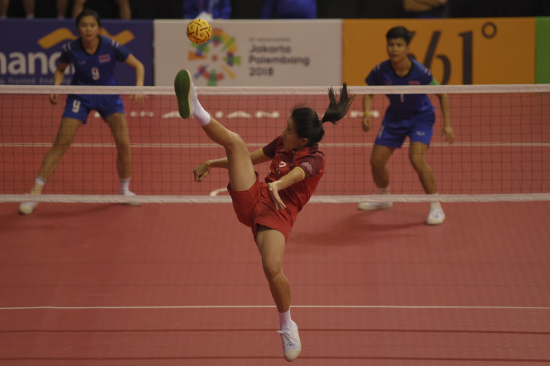 SEPAK TAKRAW PUTRI THAILAND VS LAOS