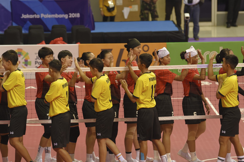 SEPAK TAKRAW PUTRI INDONESIA VS MYANMAR