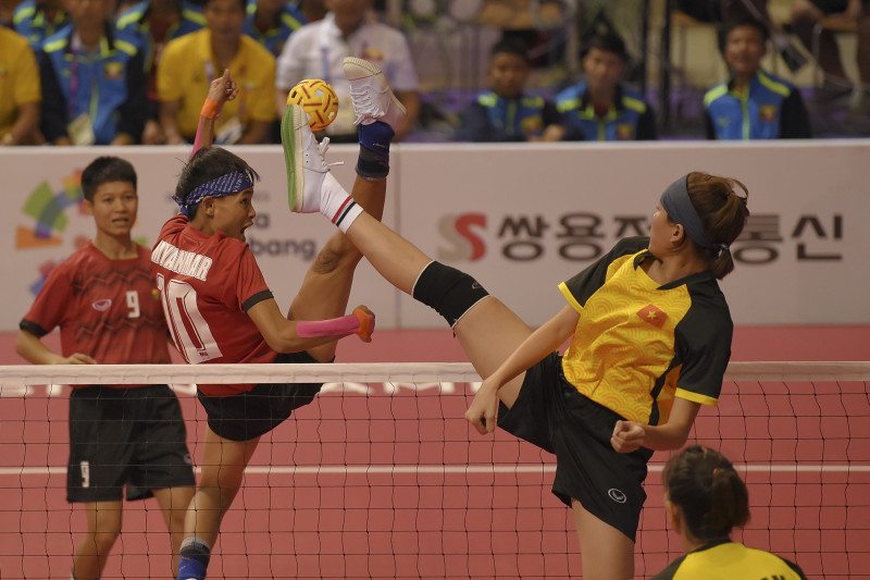 SEPAK TAKRAW PUTRI VIETNAM VS MYANMAR