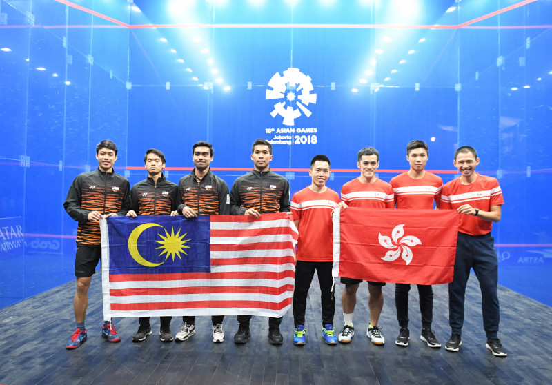 SQUASH BEREGU PUTRA FINAL HONG KONG VS MALAYSIA