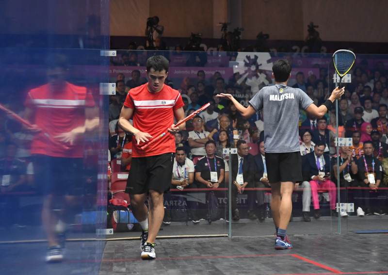 SQUASH BEREGU PUTRA FINAL HONG KONG VS MALAYSIA