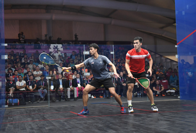 SQUASH BEREGU PUTRA FINAL HONG KONG VS MALAYSIA