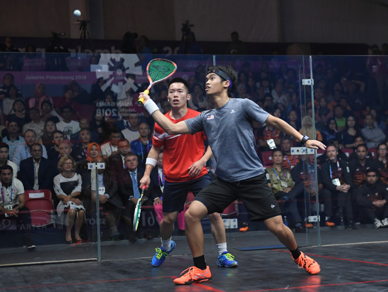 SQUASH BEREGU PUTRA FINAL HONG KONG VS MALAYSIA